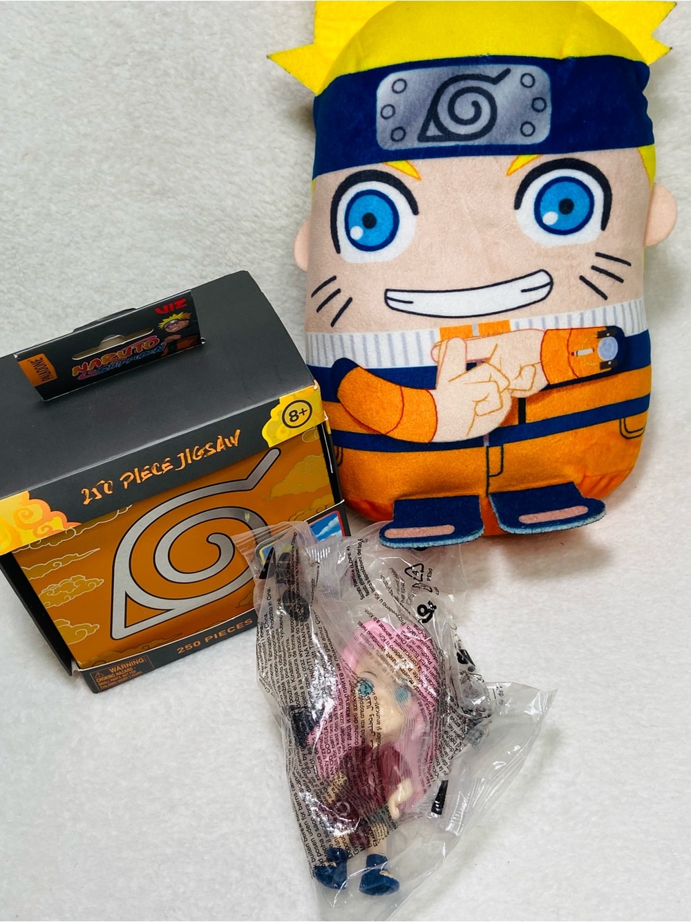Naruto Pod Pal Plush + New Naruto Puzzle + BK Sakura Figure